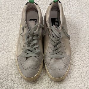Golden Goose Gray and Cream Mid/Star Women’s Sneakers EU Size 39